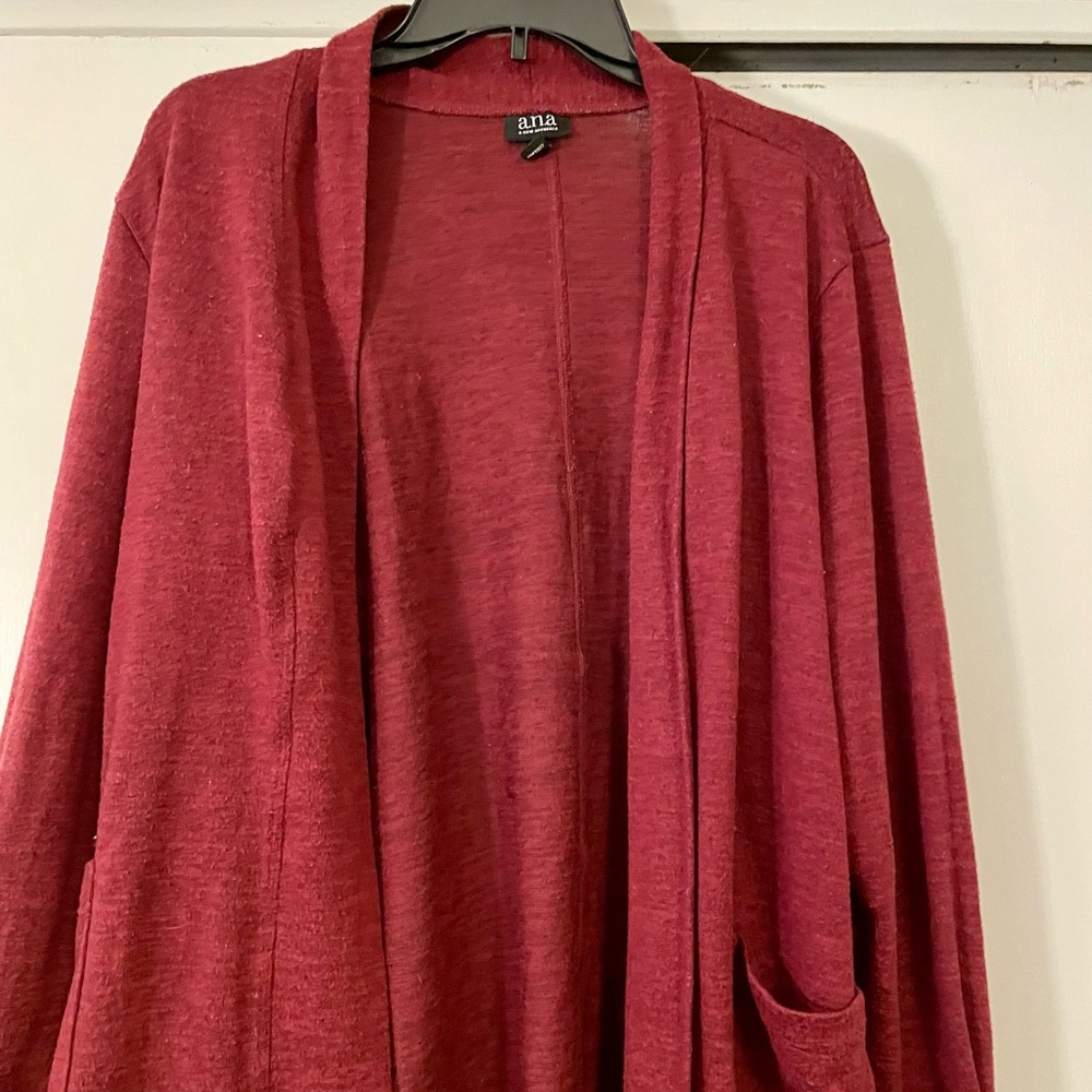 a.n.a burgundy cardigan